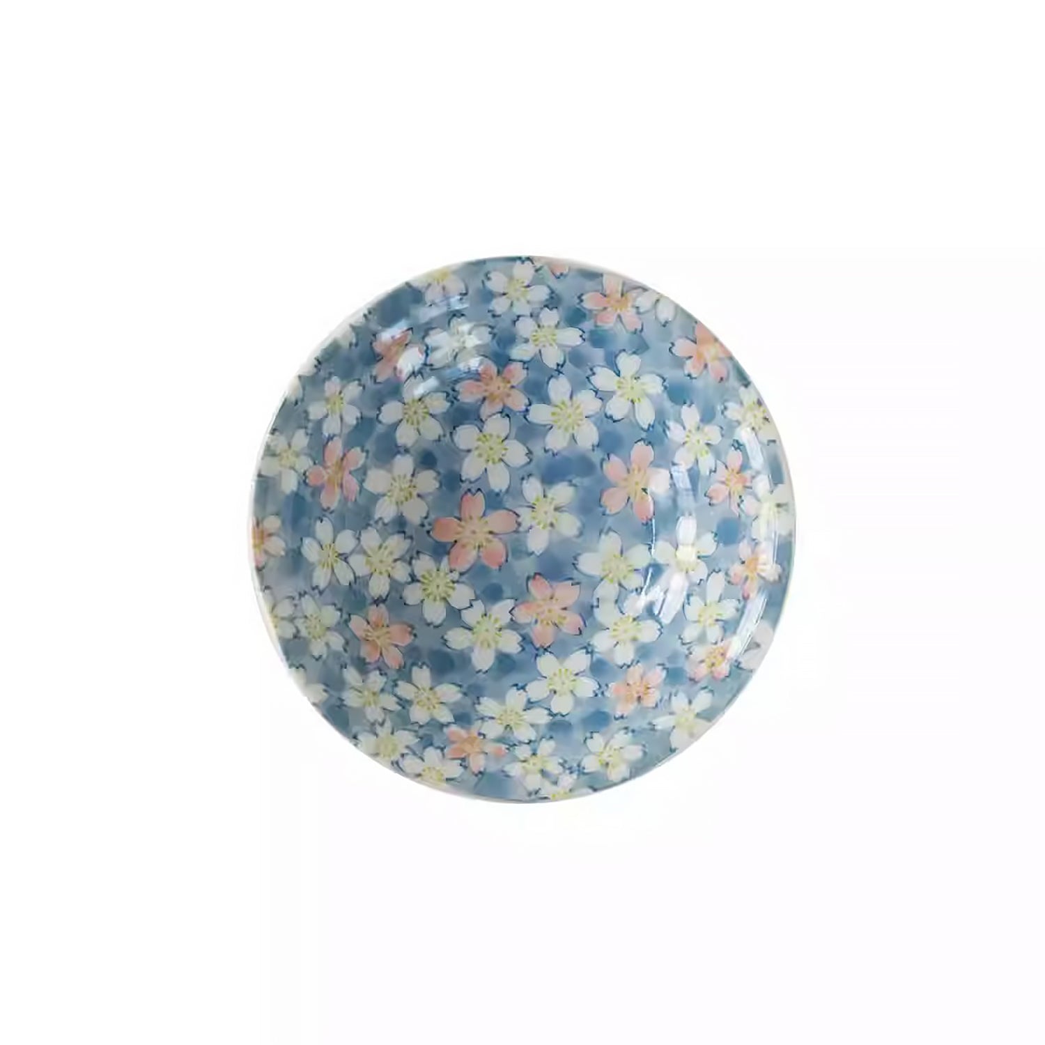 Assiette Minoyaki à motif de fleurs de cerisier