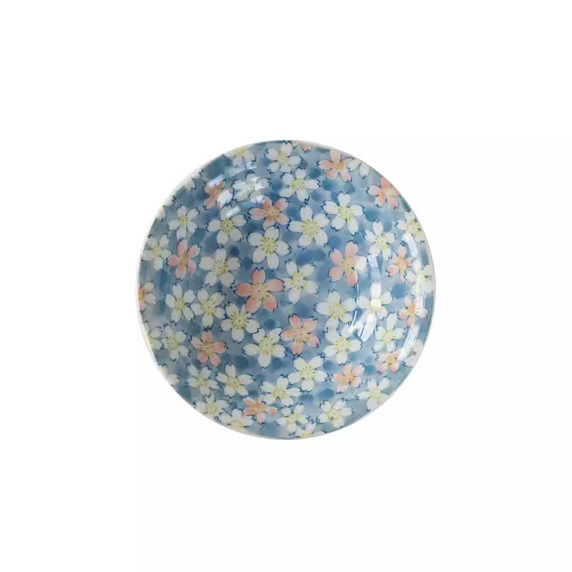Assiette Minoyaki à motif de fleurs de cerisier