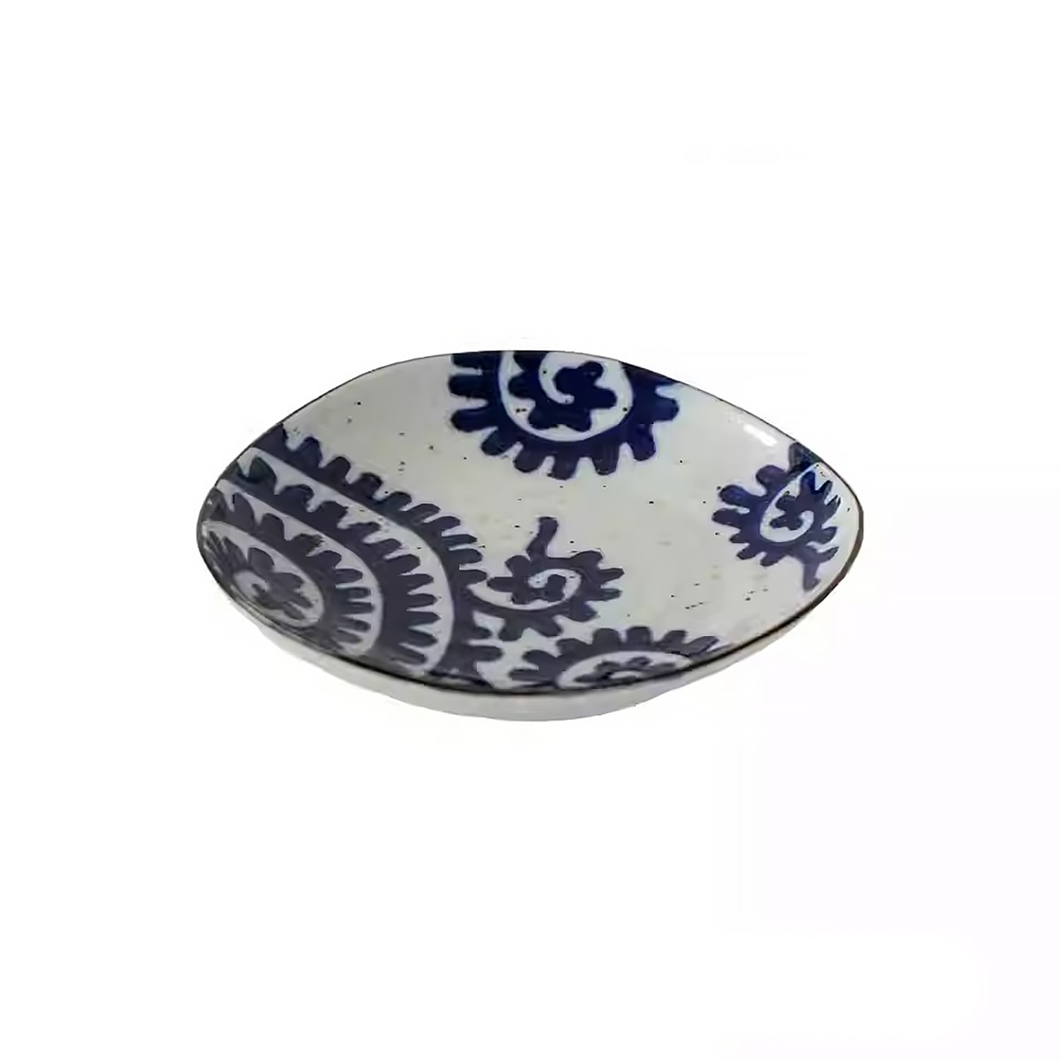 Assiette Minoyaki avec motif tako-karakusa