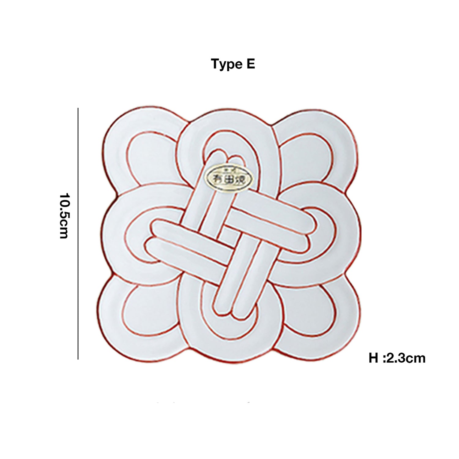 ASSIETTE avec motif NOEUD bonheur