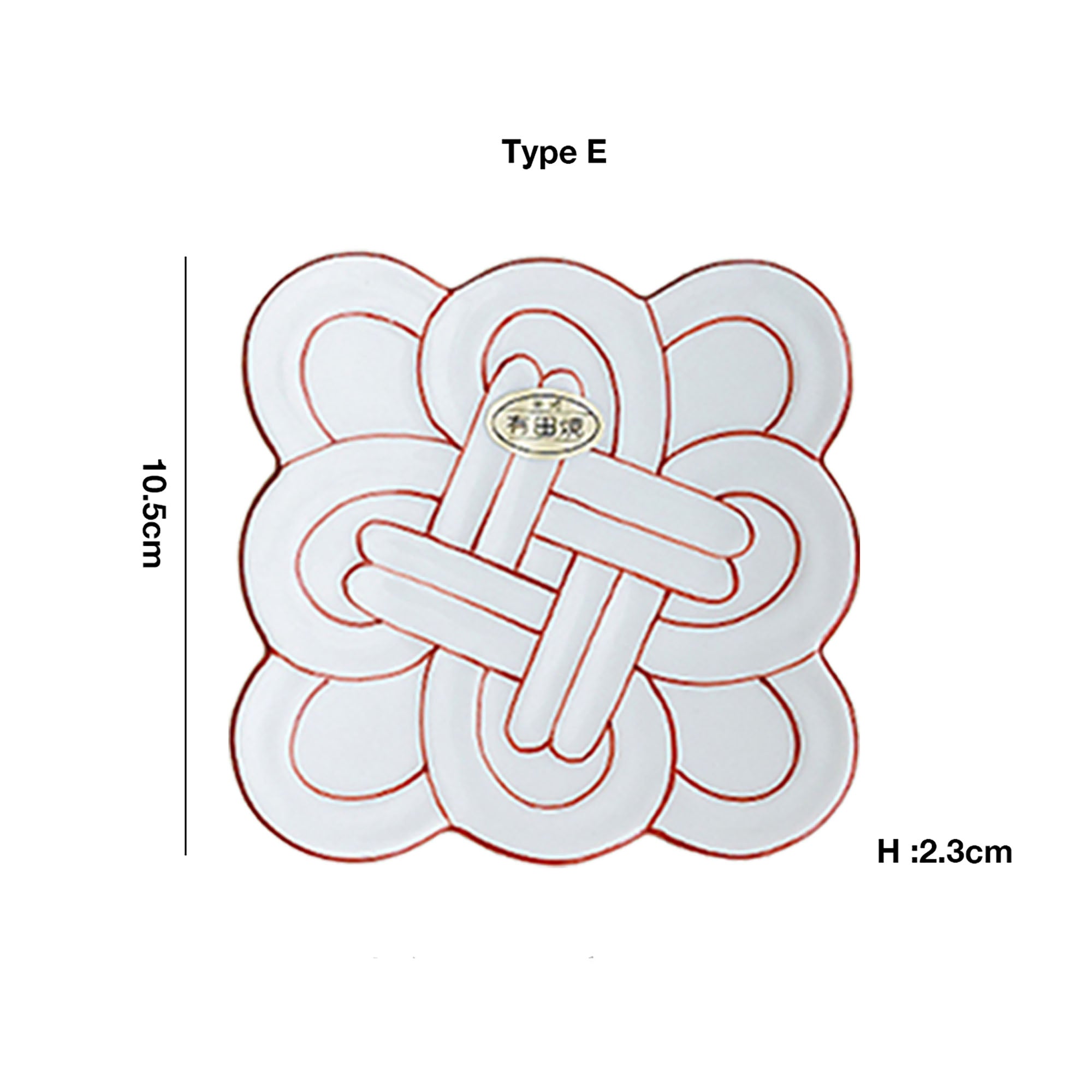 ASSIETTE avec motif NOEUD bonheur