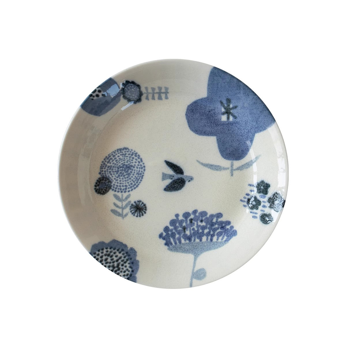 Assiette en céramique illustrée par Shinzi Katoh