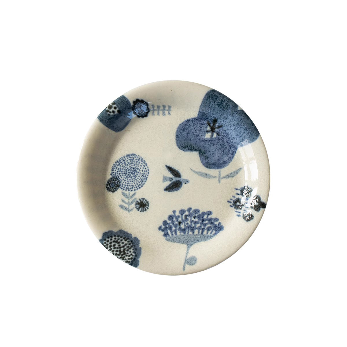 Assiette en céramique illustrée par Shinzi Katoh