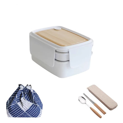 Boîte à bento minimaliste avec intérieur en acier inoxydable