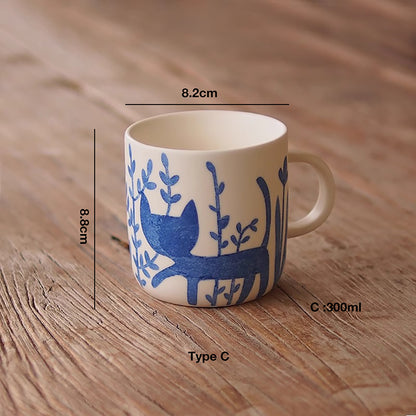 MUG avec motif de chat promenant