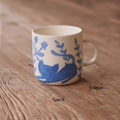 MUG avec motif de chat promenant