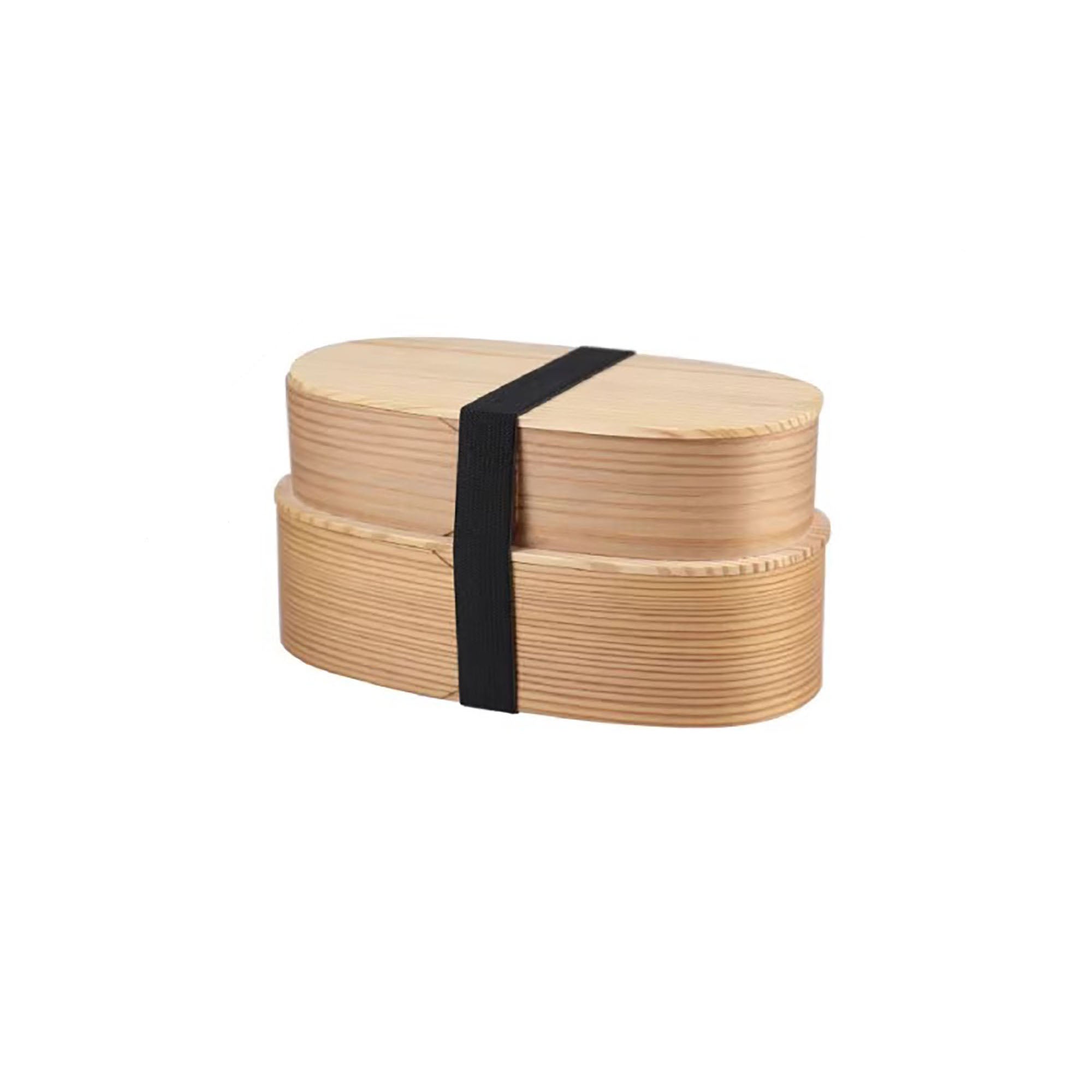 Boîte à bento deux couche artisanale en bois de cèdre style japonais