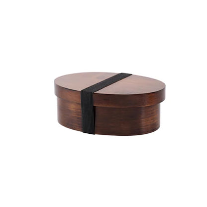 Boîte à bento artisanale en bois de cèdre style japonais