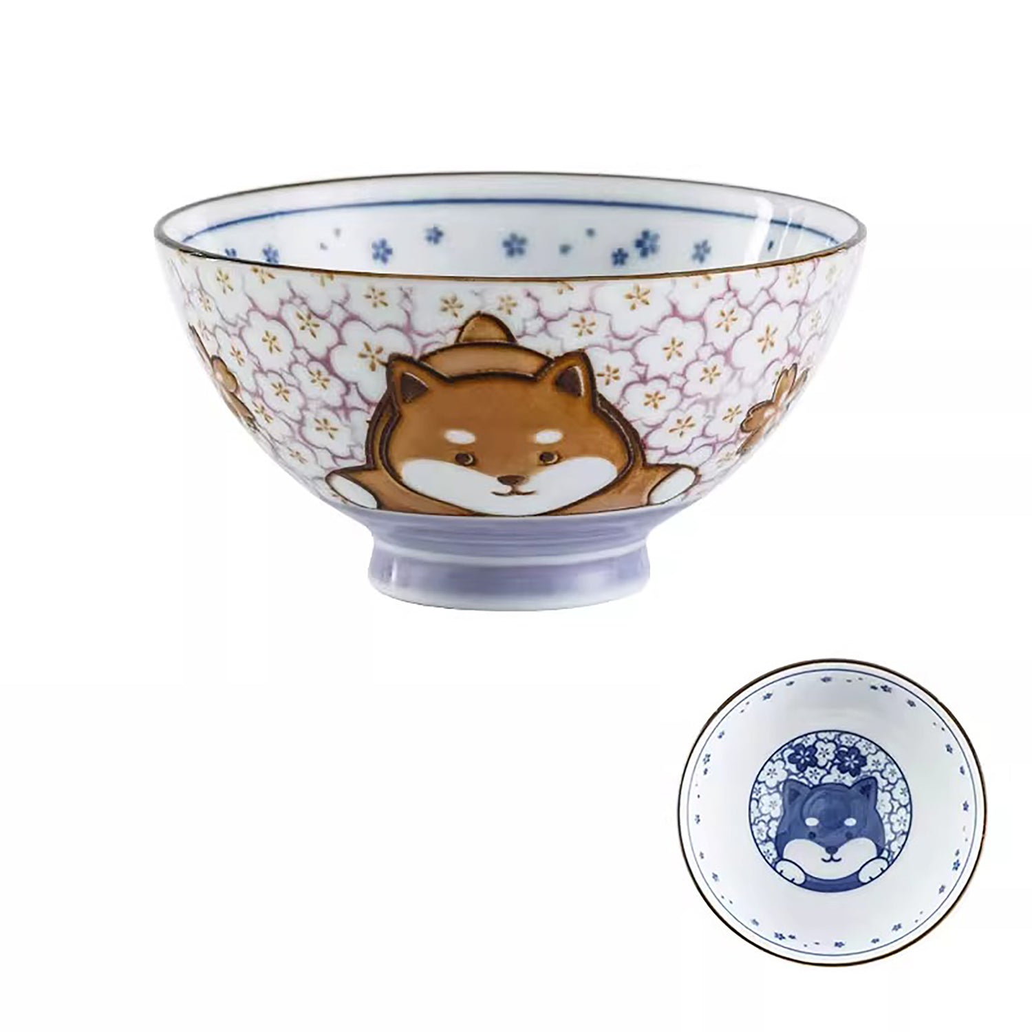 Rice bowl with cute animal designs