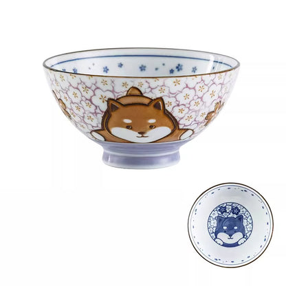 Rice bowl with cute animal designs
