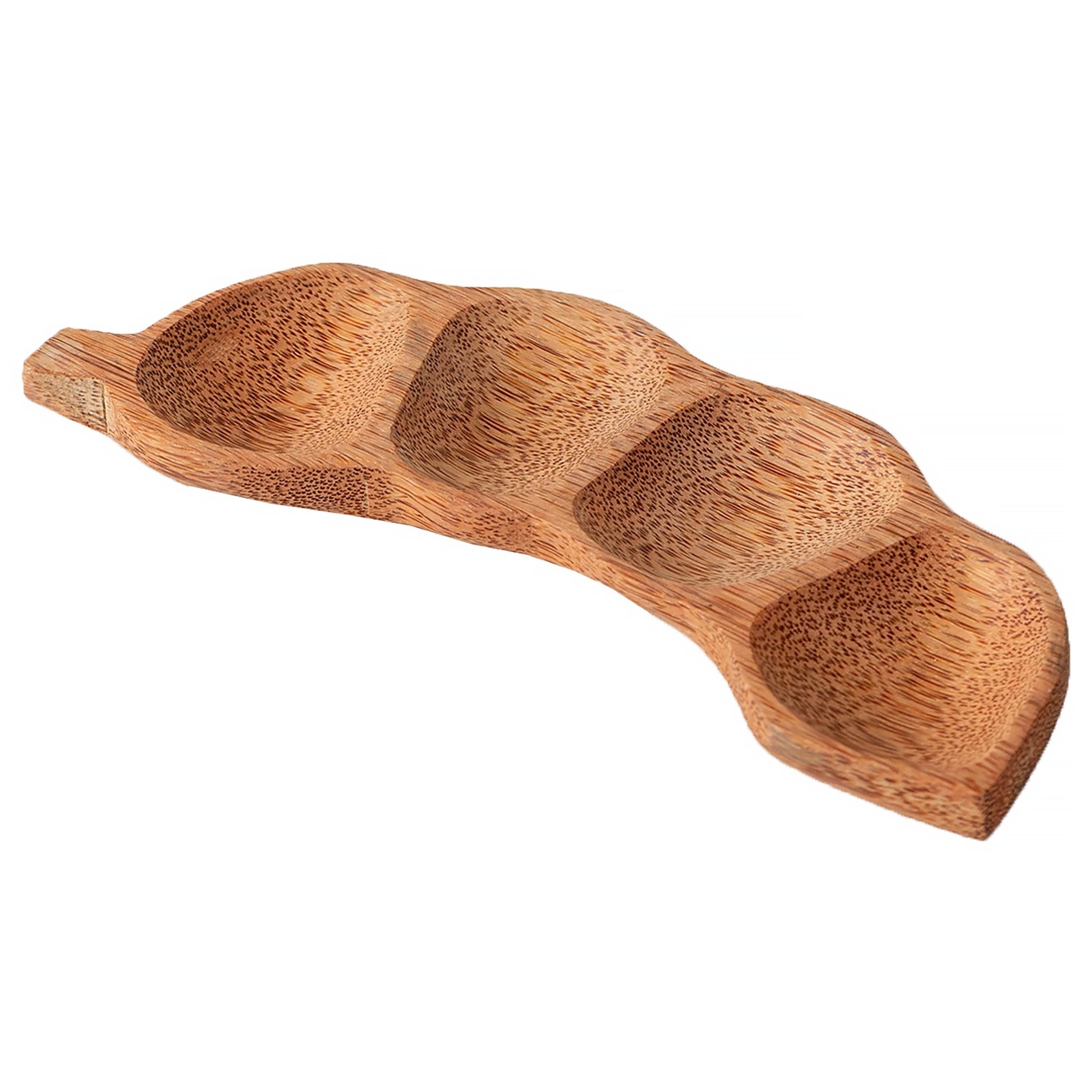 Assiette en bois de coco naturel