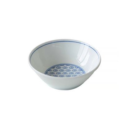 Vaisselle Minoyaki avec motifs Seigaiha et nuages bleus