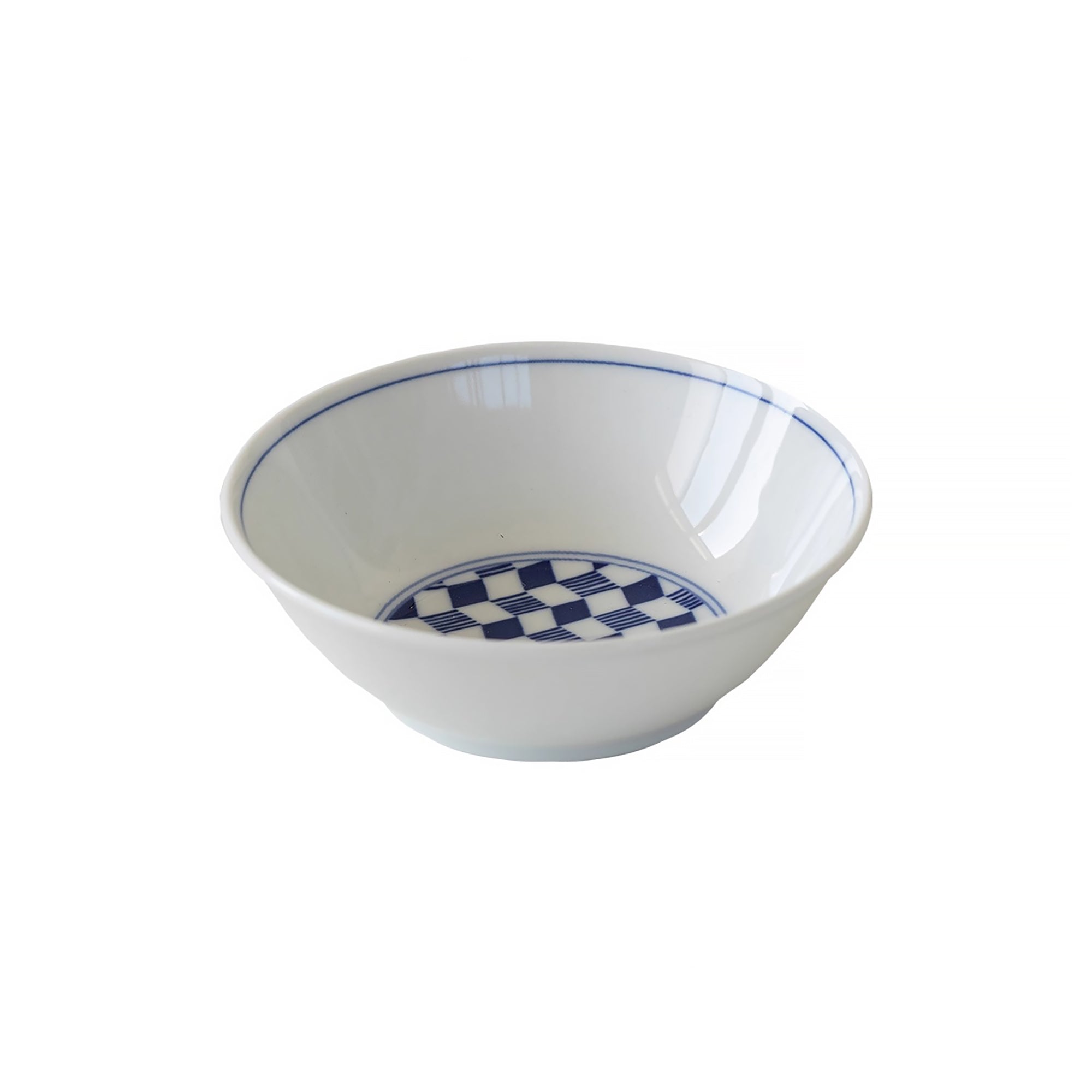 Vaisselle Minoyaki avec motifs Seigaiha et nuages bleus