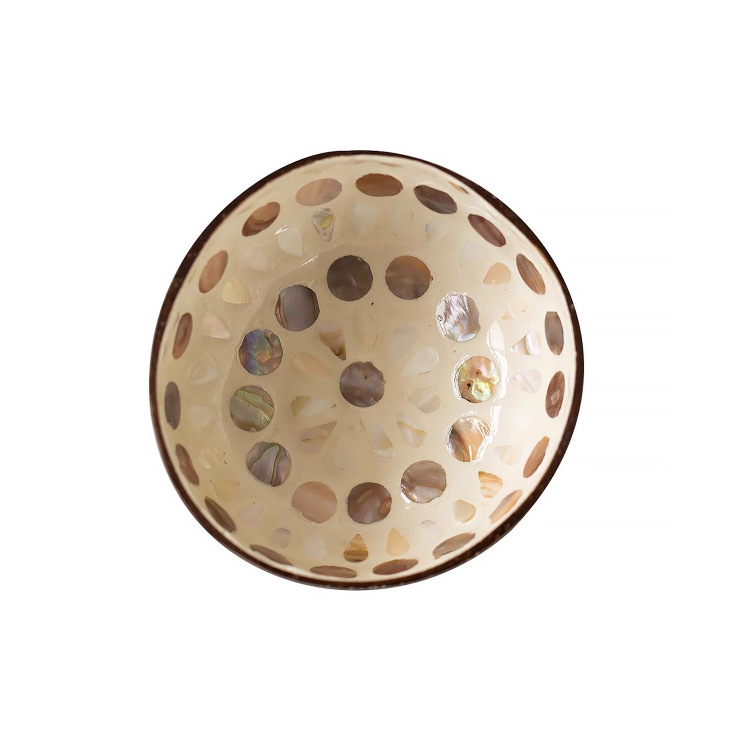 Bol artisanal en noix de coco et nacre