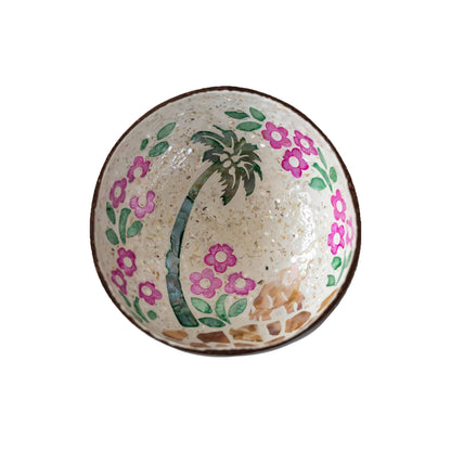 Bol artisanal en noix de coco et nacre