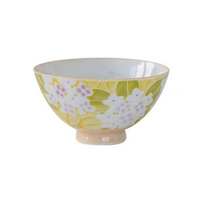 Bol  Minoyaki avec motif lapin ou hortensia