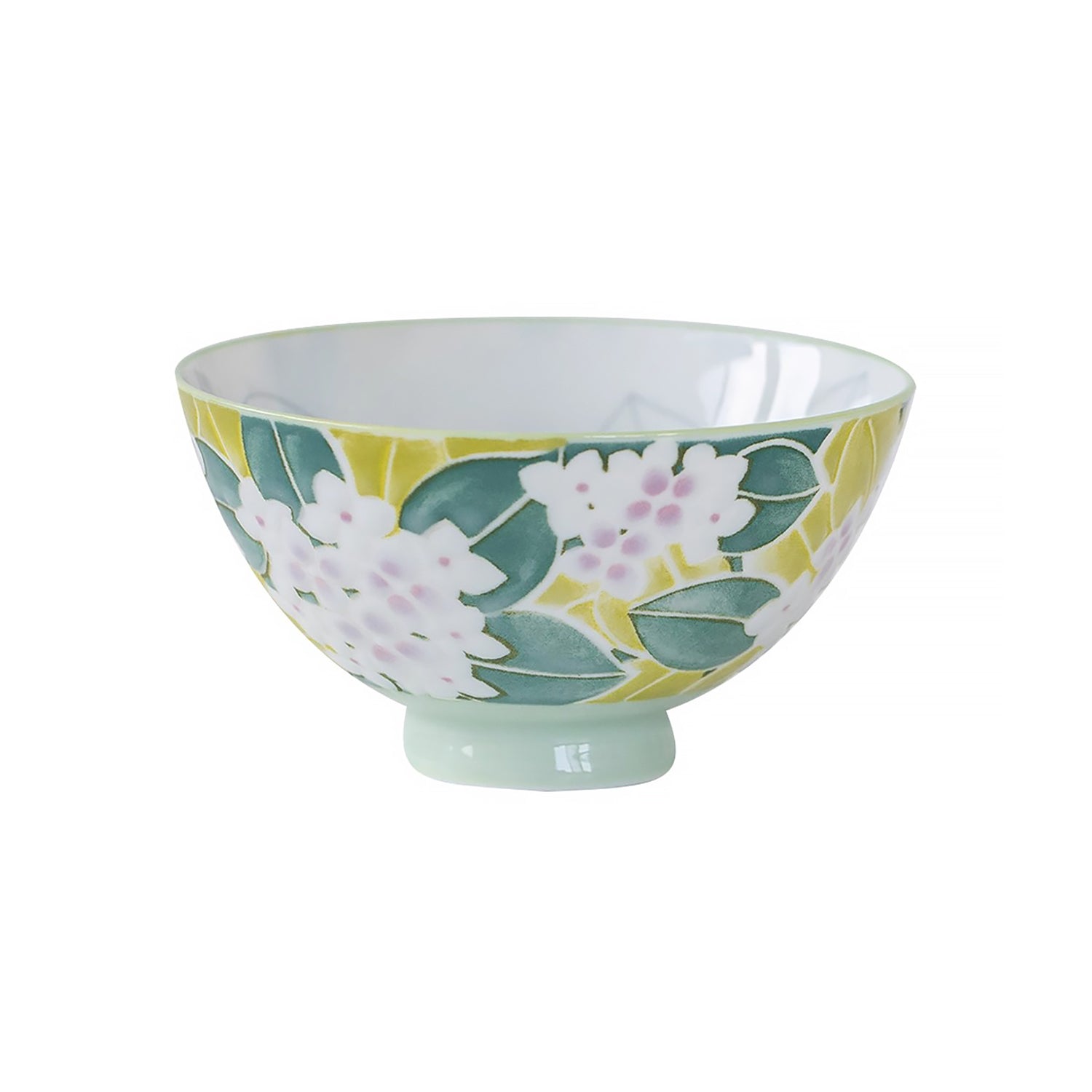 Bol  Minoyaki avec motif lapin ou hortensia