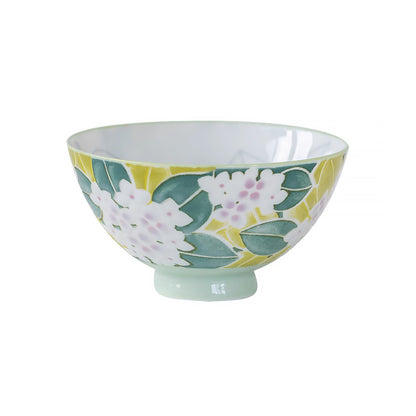 Bol  Minoyaki avec motif lapin ou hortensia