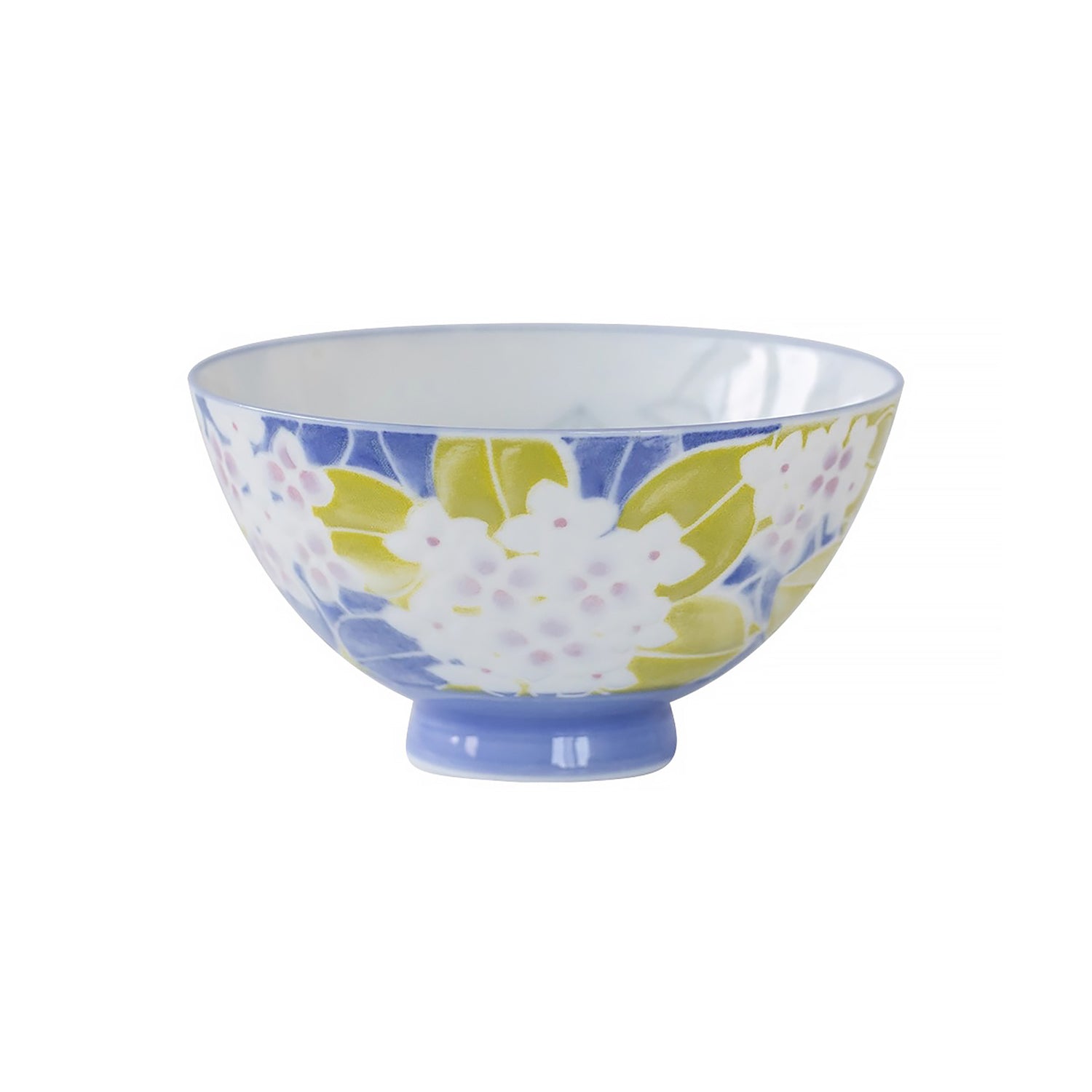 Bol  Minoyaki avec motif lapin ou hortensia