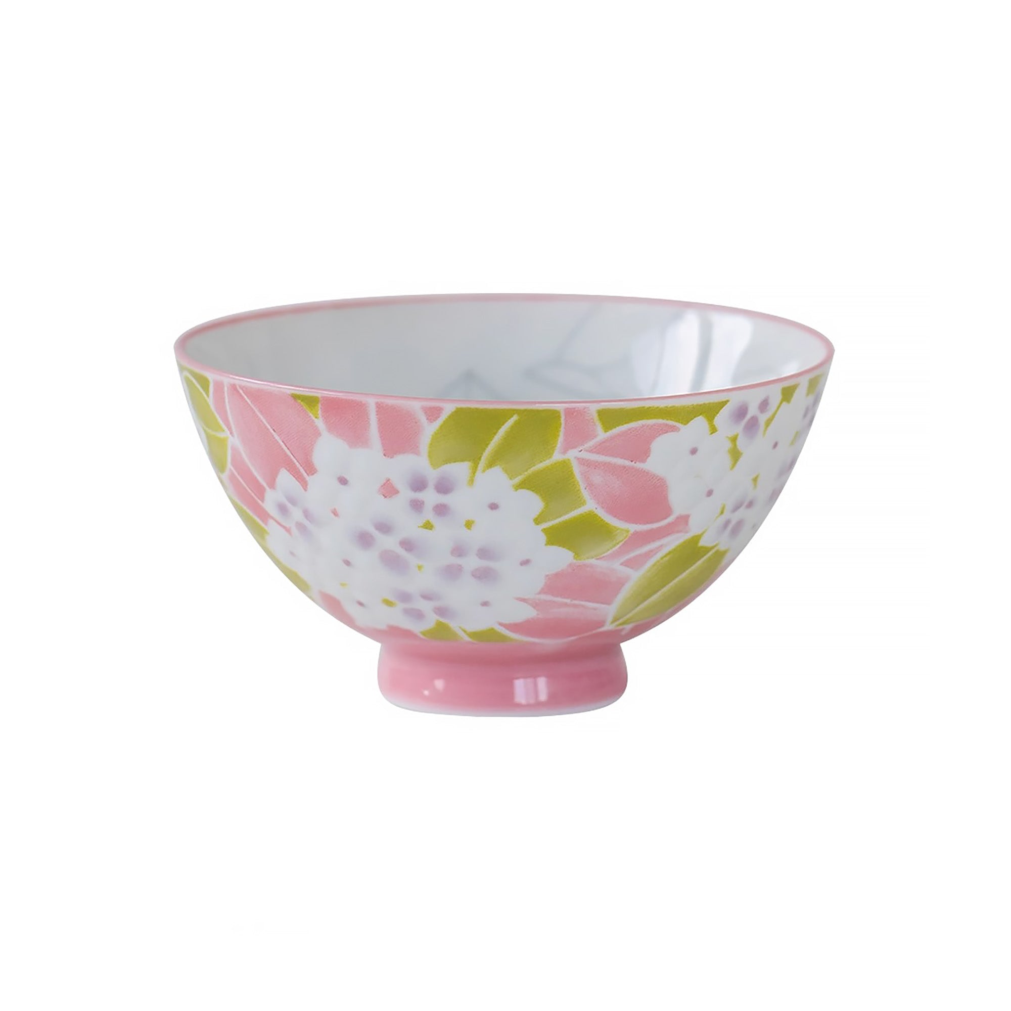 Bol  Minoyaki avec motif lapin ou hortensia