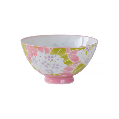 Bol  Minoyaki avec motif lapin ou hortensia