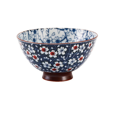 Minoyaki bowl with handcrafted design