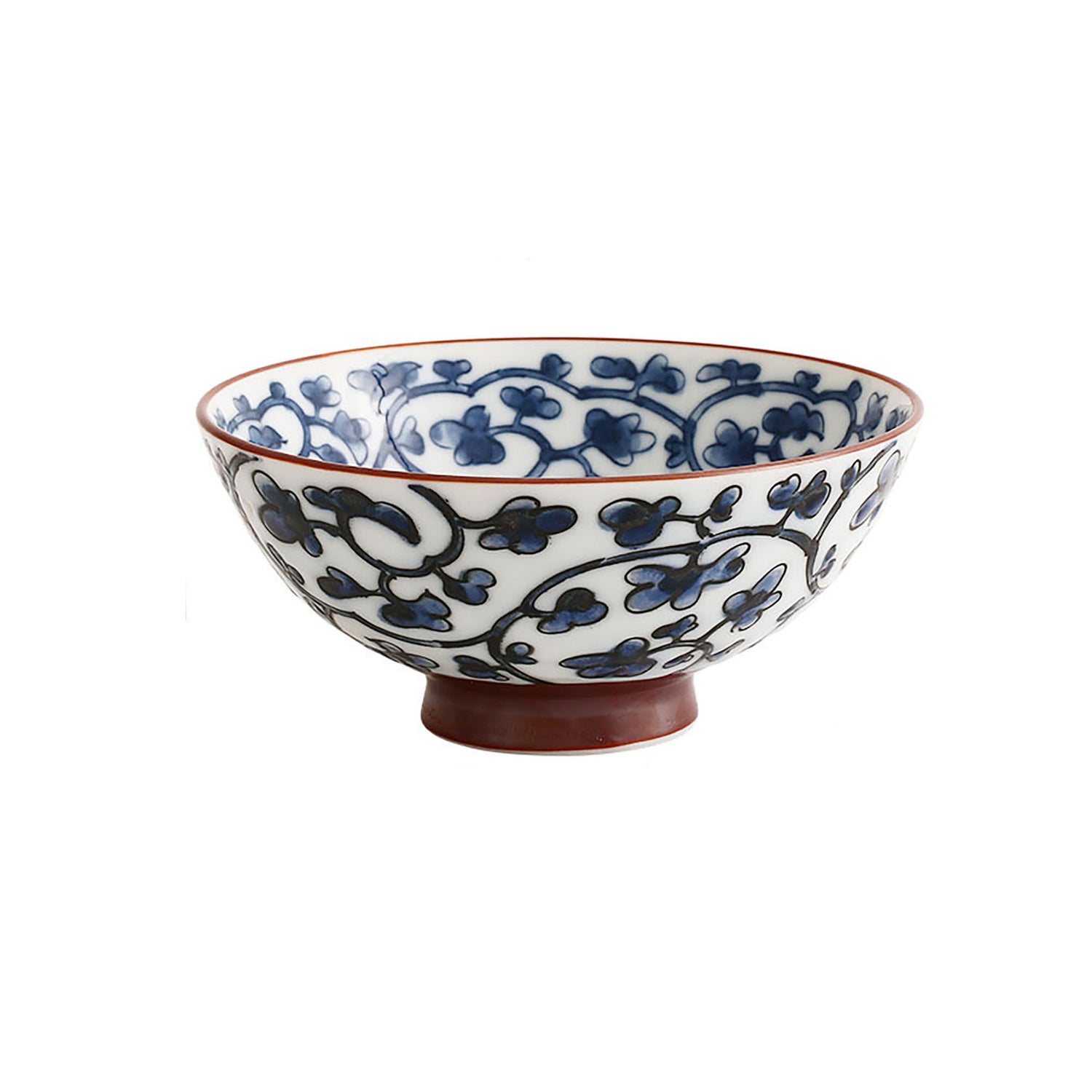 Minoyaki bowl with handcrafted design