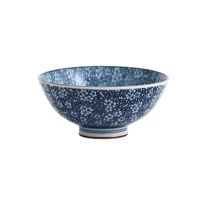 Minoyaki bowl with handcrafted design
