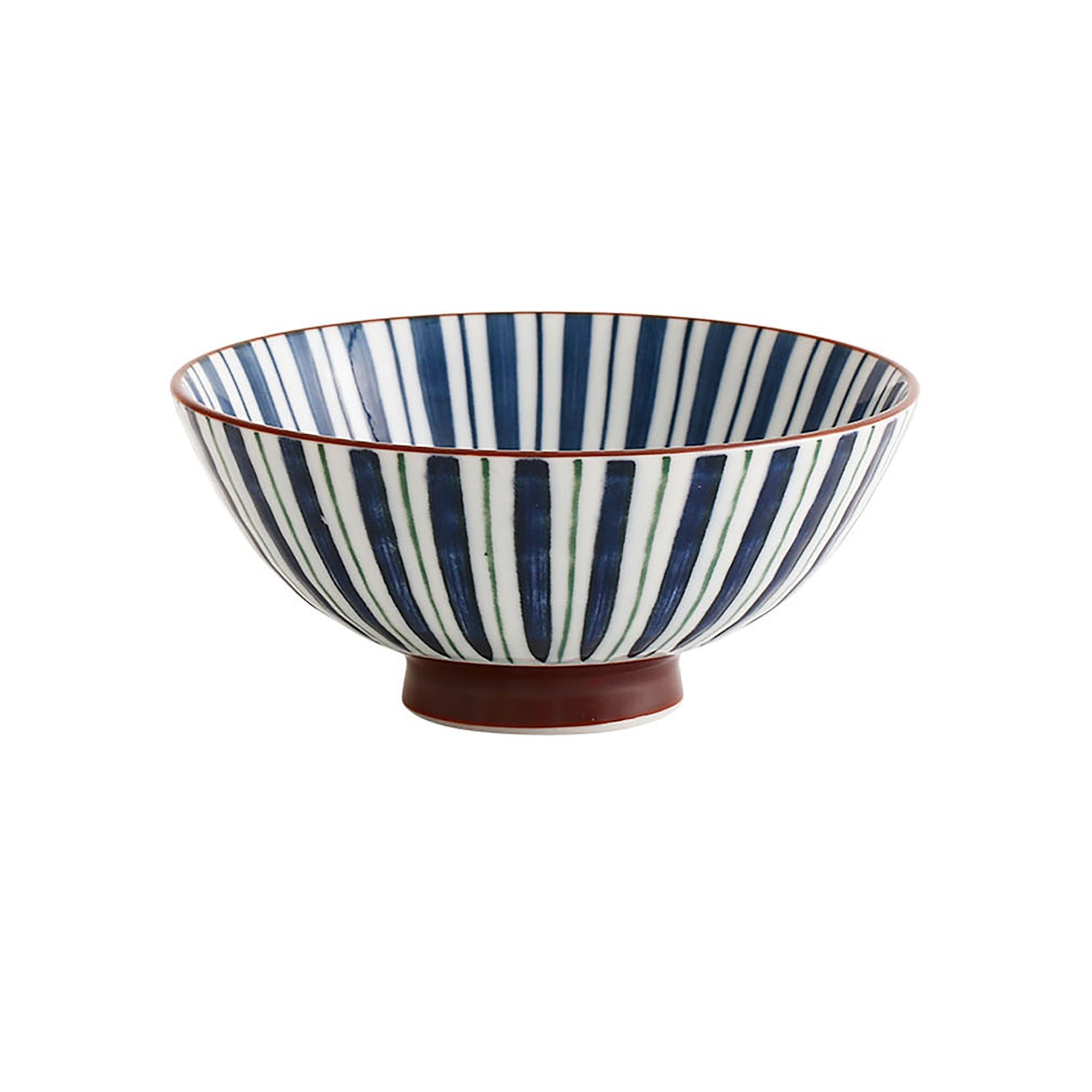 Minoyaki bowl with handcrafted design