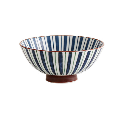 Minoyaki bowl with handcrafted design