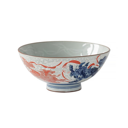 Bol Mino-yaki avec motif bonheur en relief