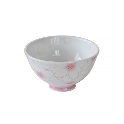 Bol en céramique Minoyaki avec motif floraux