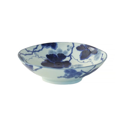 Vaisselle Minoyaki à motif bleu indigo “Kasuri”