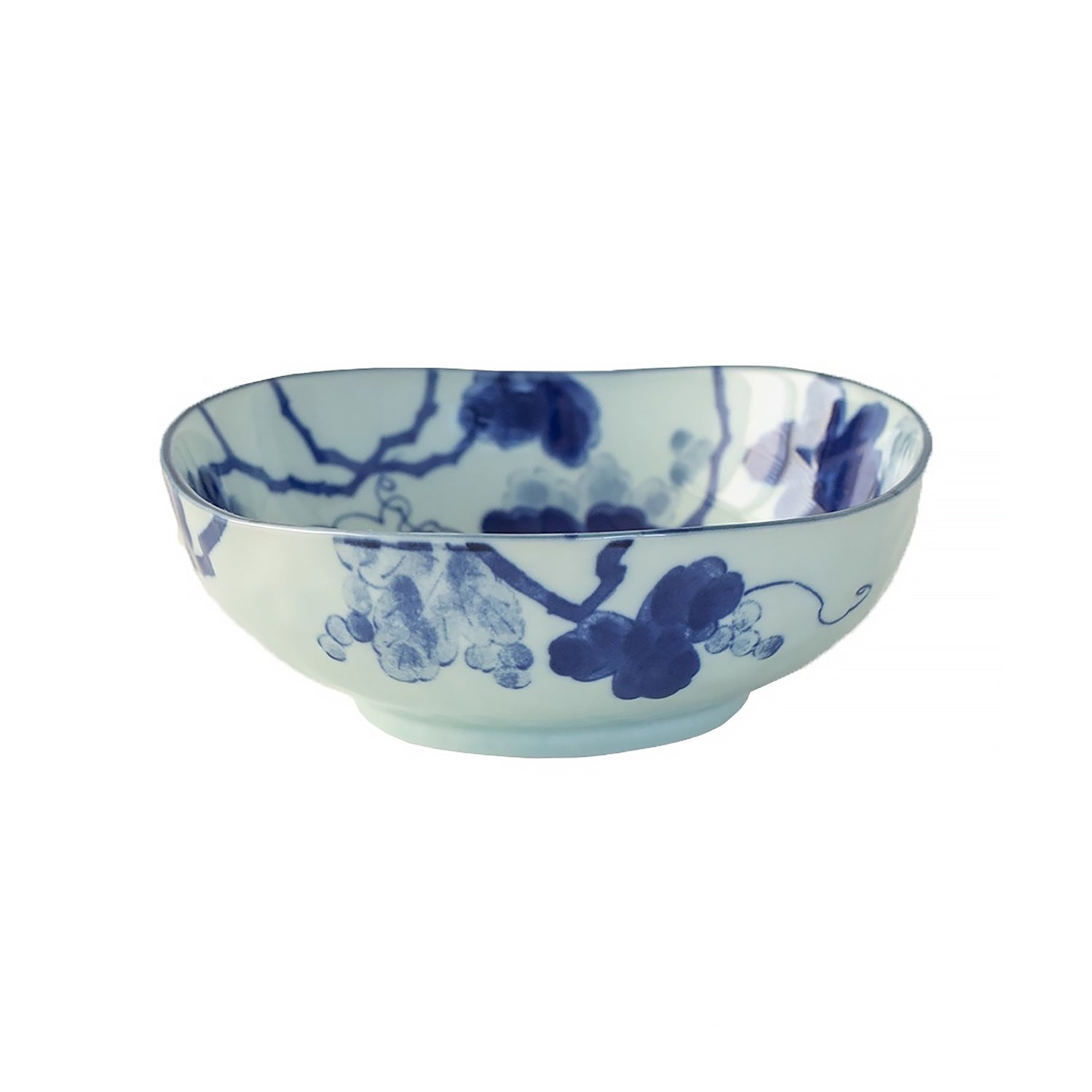 Vaisselle Minoyaki à motif bleu indigo “Kasuri”