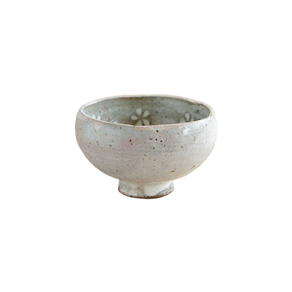 Bol Ginpo Mishima avec motif floral