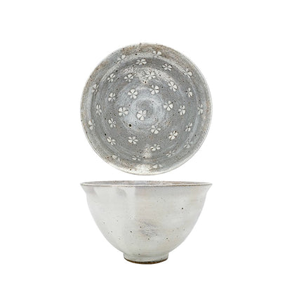 Bol Ginpo Mishima avec motif floral