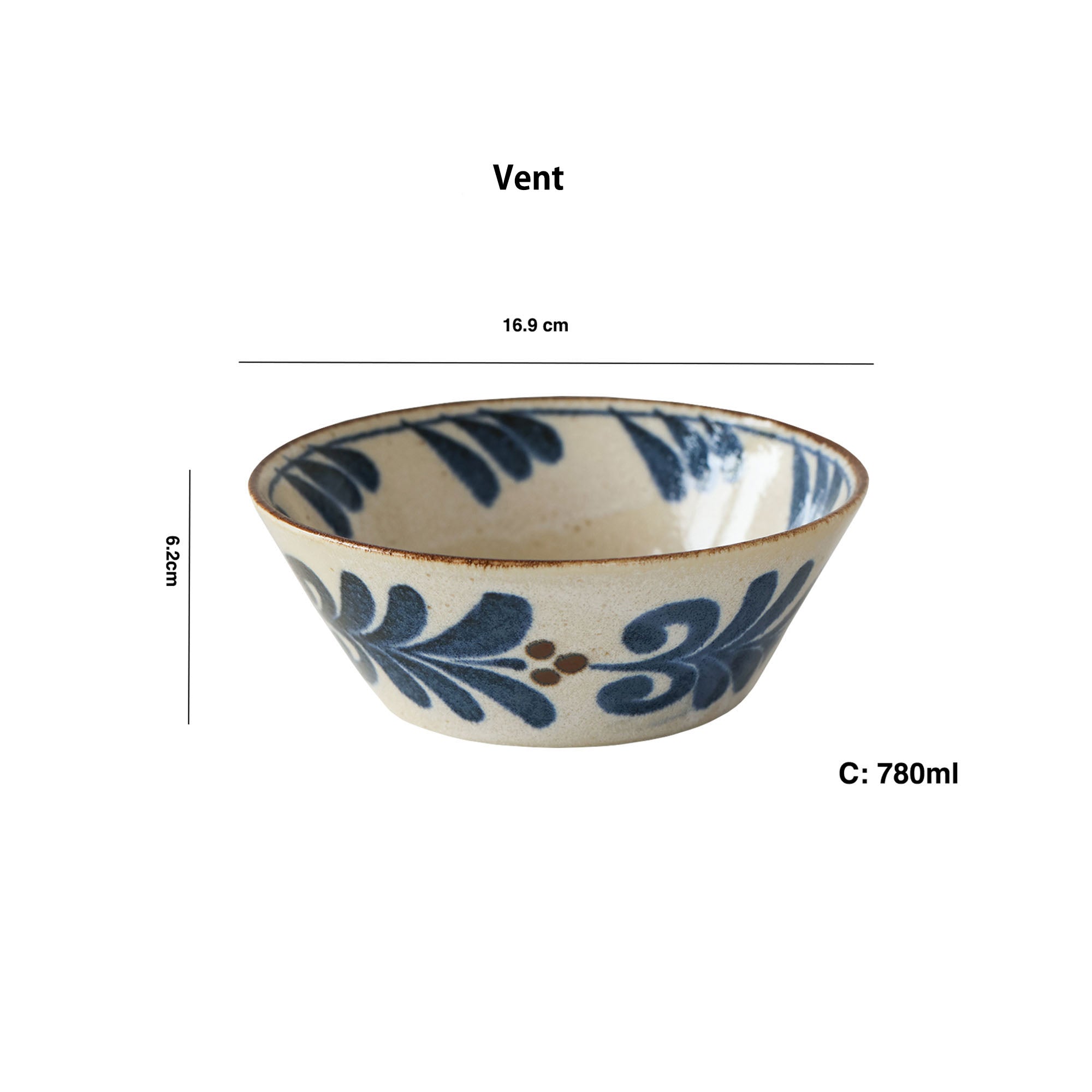 Ramenschale mit "Natur"-Design