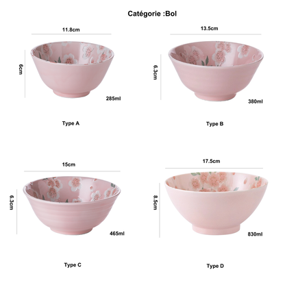 Bol avec motif romantique sakura