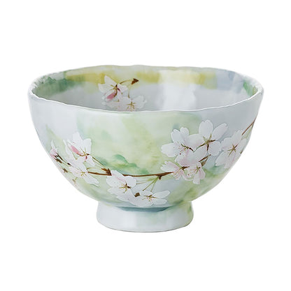 Artisanal bowl with Sakura pattern