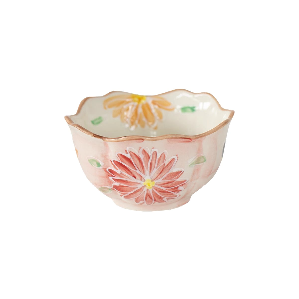 Petit bol en céramique en forme de fleur
