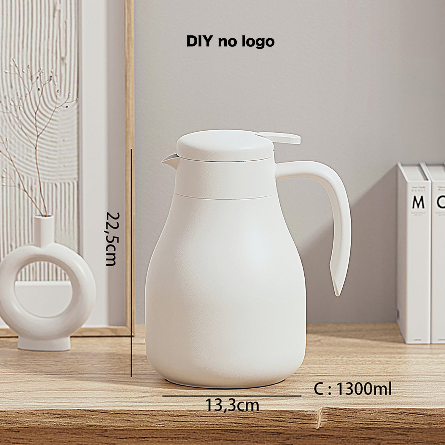 Grande Carafe Isotherme en Style Minimaliste Japonais