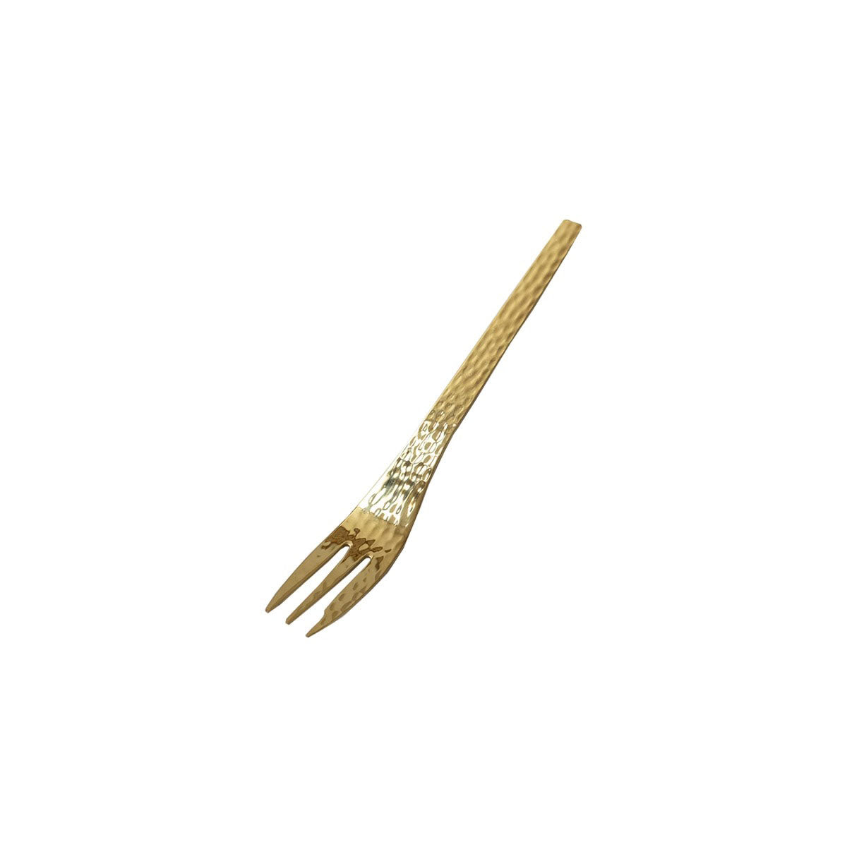 Couverts à dessert en acier inoxydable martelé