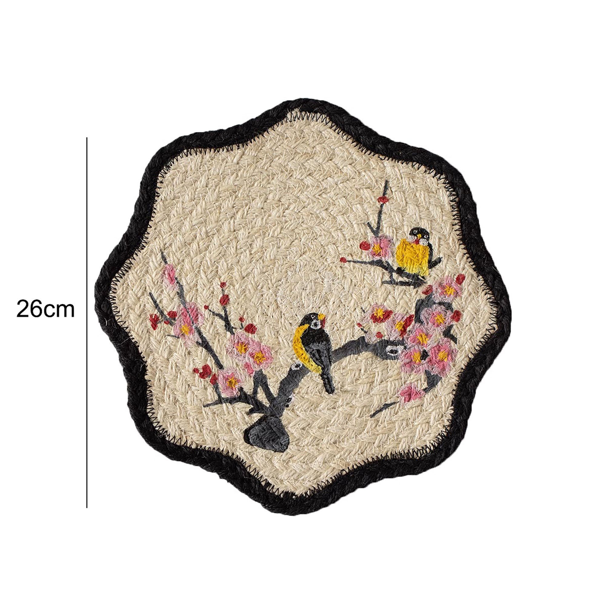 Sous-verres en corde tressée à la main