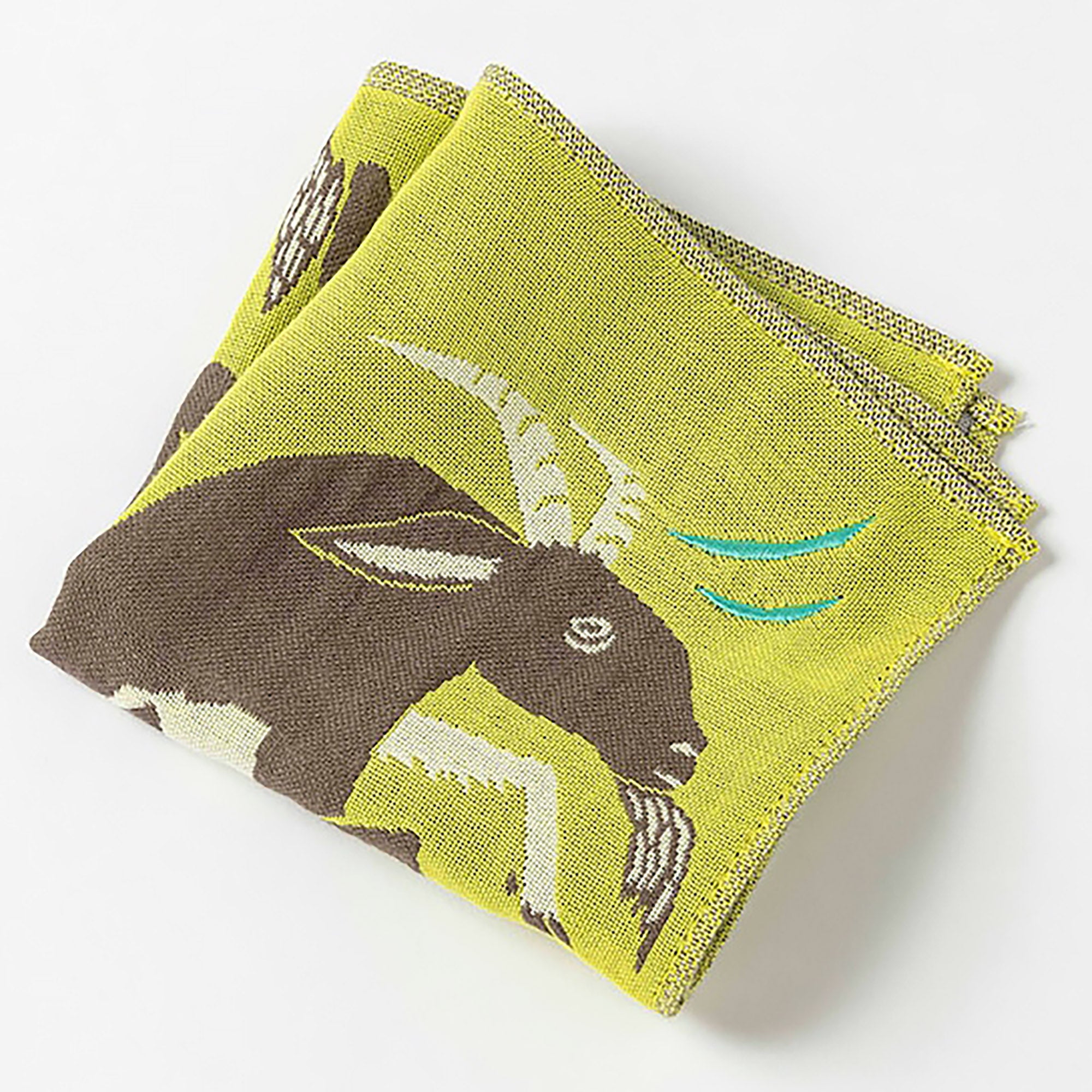 Serviette japonaise brodée en coton Morita MiW