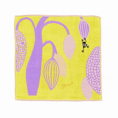 Serviette japonaise brodée en coton