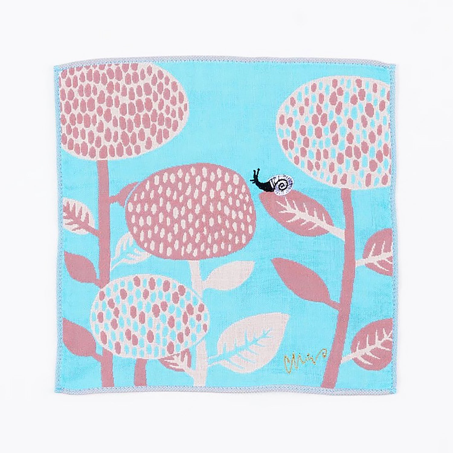 Serviette japonaise brodée en coton