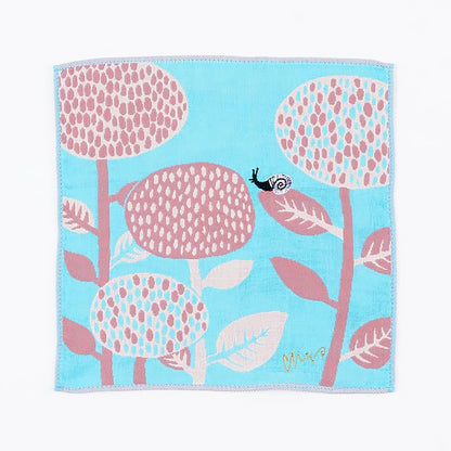 Serviette japonaise brodée en coton