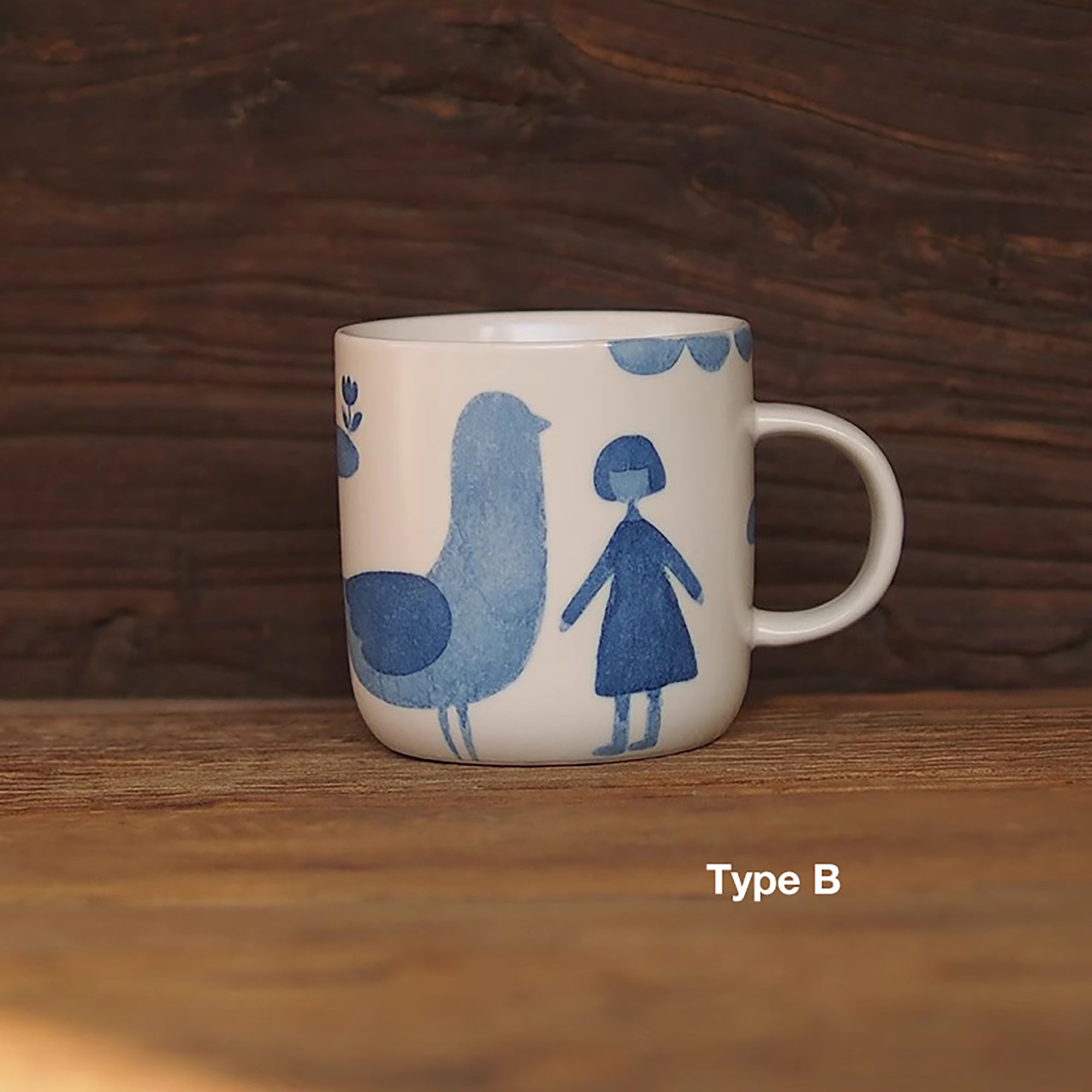 MUG AVEC OISEAUX ET FAMILLE