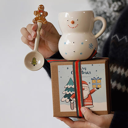 Mug bonhomme de neige en céramique