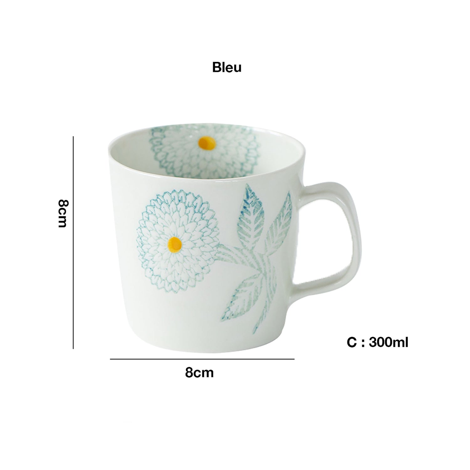 MUG de HASAMI avec motif FLEUR